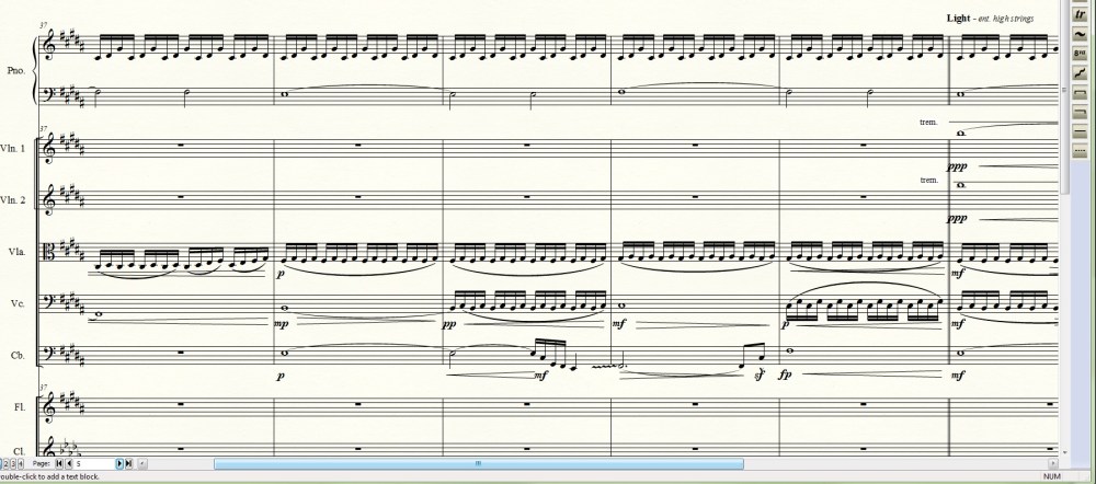 Creation Water Light Score